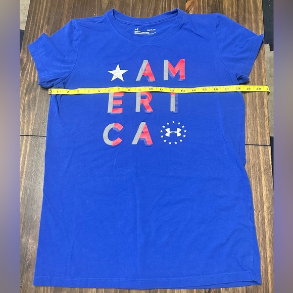 Under Armour Freedom America Tees - Blue and Gray Women’s Size Small - Picture 6 of 9